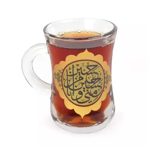 ست شش عددی استکان دسته دار طرح حسین منی و انا من حسین