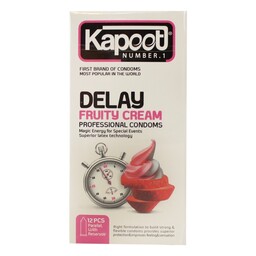کاندوم کاپوت Delay Fruty Cream بسته 12 عددی