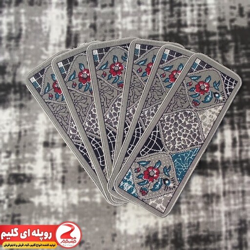 روپله ای گلیم طرح نسترن فیلی سایز 30در100 سانتی متر