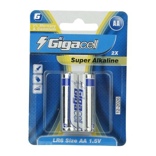 باتری قلمی گیگاسل مدل Super Alkaline LR6 بسته دو عددی
