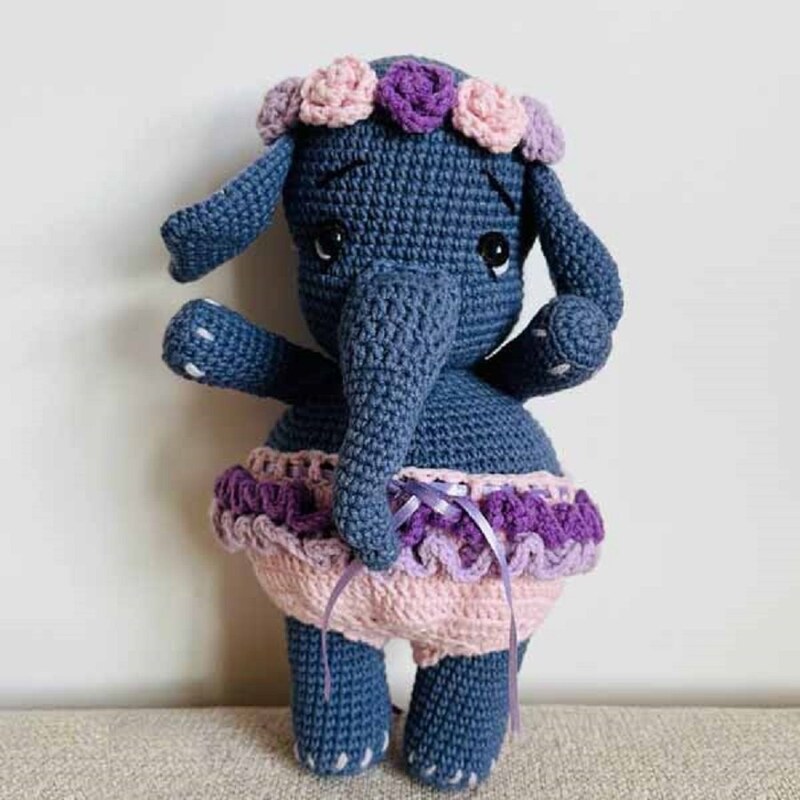 عروسک کاموایی فیل کد A193