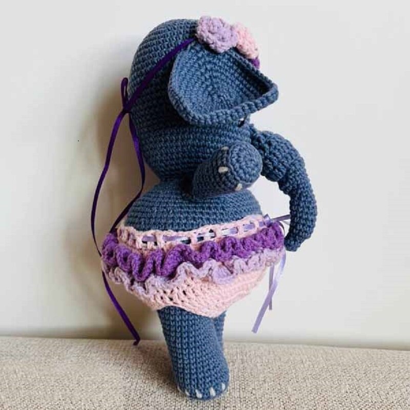 عروسک کاموایی فیل کد A193
