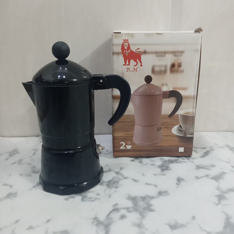 قهوه ساز رنگی 2 کاپ موکاپات R.H مدل موکا -قهوه جوش