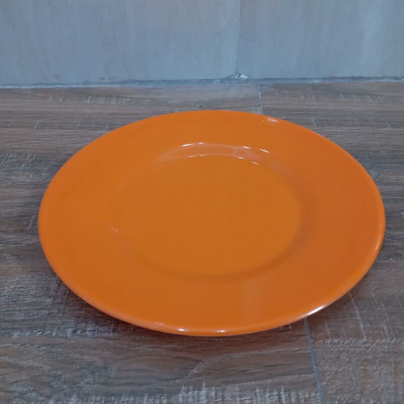 بشقاب برنج خوری ملامین رنگی نارنجی مارک یزد ملامین دارای استاندارد سایز 23   