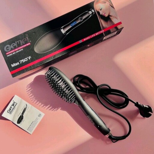 Gemei hair straightener brush sale