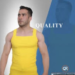 رکابی مردانه مدل خشتی مارکQualityکبریتی سایزبندیL XL XXL رنگبندی سفید نارنجی زرد بنفش
