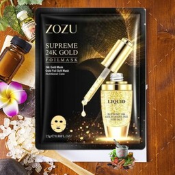 ماسک صورت ورقه ای طلا 24 عیار زوزو ZOZU ( یک عدد)