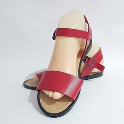کفش دخترانه تابستانه بندی ساحلی  قرمز رنگ سایز 39 سبک و راحت