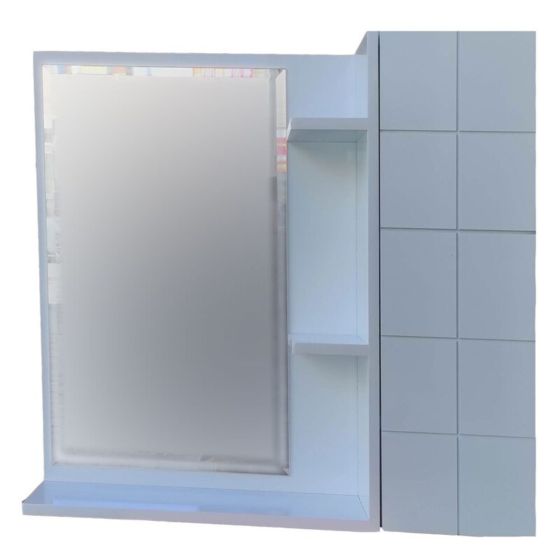 آینه و باکس سرویس بهداشتی مدل 5060 مربع ارسال رایگان با باربری یا چاپار 