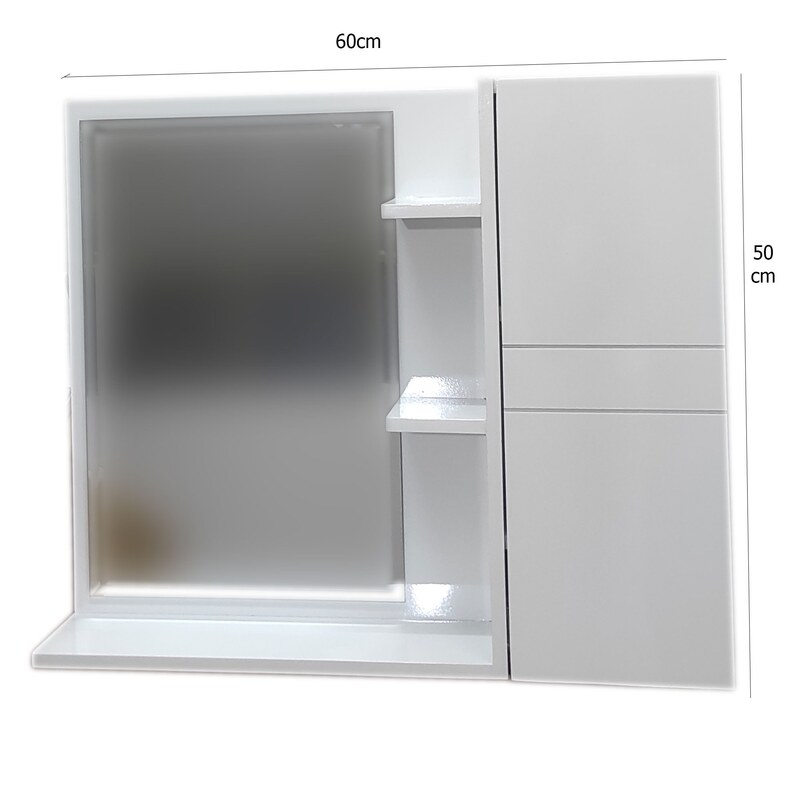 آینه و باکس سرویس بهداشتی مدل دوخط 5060 ارسال  رایگان با باربری یا چاپار 