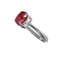 انگشترنقره زنانه سنگ یاقوت سرخ اصلی با شناسنامه کد ANZS06E01 نقره جات لطفی 