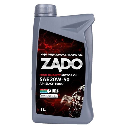 روغن موتور خودرو 20w-50 SL زادو zado مناسب خودروهای ایرانخودرو سایپا پژو و پراید نانو سرامیک