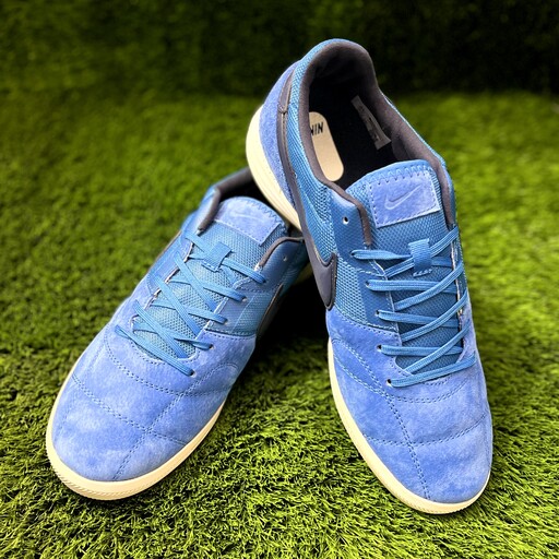 کفش فوتسال نایک مدل پریمیر سالا رنگ آبی (تضمین بالاترین کیفیت در میان محصولات مشابه های کپی)
