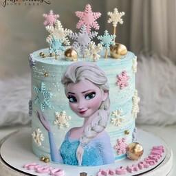 کیک تولدخانگی السا دخترانه 