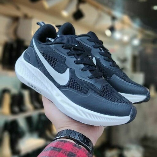 کتونی نایک زنانه دخترانه کفش ونس اسپورت اسپرت نایکی nike مشکی لژدار لژ دار طبی سبک راحت راحتی نرم ورزشی پیاده روی