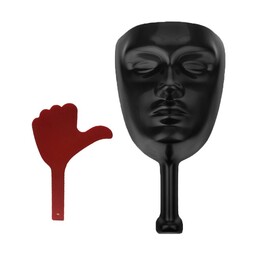 ماسک ایفای نقش مدل بازی مافیا به همراه نشان تایید و عدم تایید بردگیم خانوادگی و دورهمی