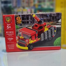 لگو ساختنی بی تی مدل ماشین کامیون آتش نشانی بازی کودک و نوجوان