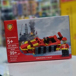 لگو ساختنی بی تی مدل قایق اورژانسی آتش نشانی کودک و نوجوان