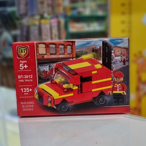 لگو بی تی مدل ماشین کامیون آتش نشانی بازی فکری و ساختنی کودک