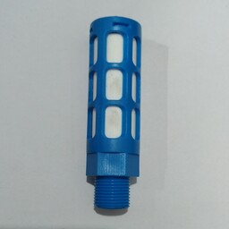 اگزوز - صدا خفه کن پلاستیکی طرح فستو آبی رنگ سایز  یک اینچ - اگزوز شیر برقی