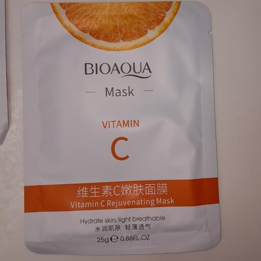 ماسک بیوآکوا BIOAQUA  ماسک ورقه ای ویتامین سی vitamin C
