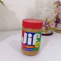 کره بادام زمینی قرمز جیف 454 گرمی Jif creamy peanut butter