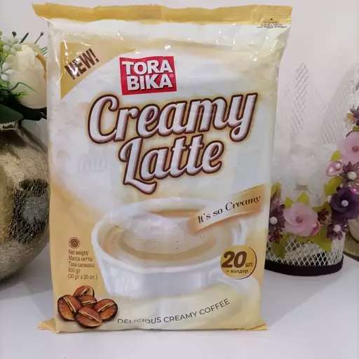 کافی میکس کرم لاته خامه ای تروبیکا 20عددی Creamy latte