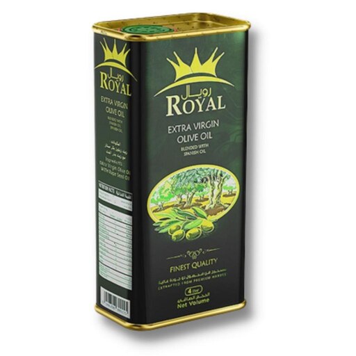  روغن زیتون اکسترا ویرجین 4 لیتری  اسپانیایی رویال Royal 