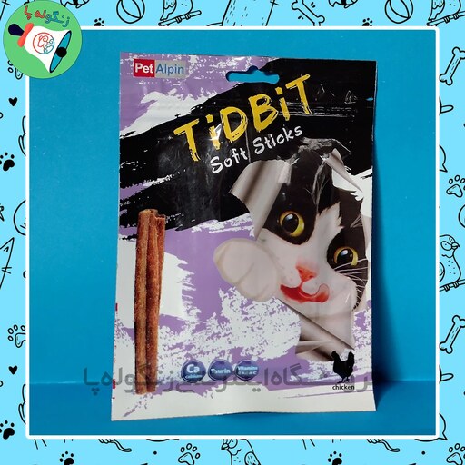 تشویقی مدادی نرم TidBit، مخصوص گربه، محصول شرکت پت آلپین، 10 عددی - زنگوله پا