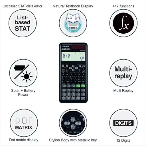 ماشین حساب مهندسی کاسیو Casio Fx-991Es Plus-2Nd Edition Technical And Scientific