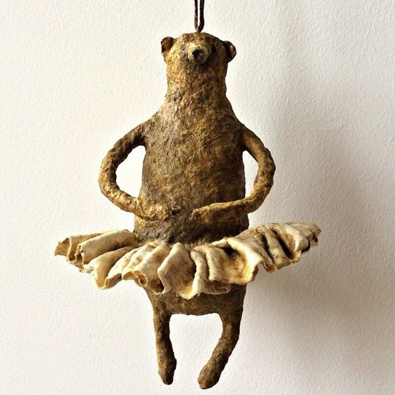 مجسمه دست ساز خرس باله کد1204