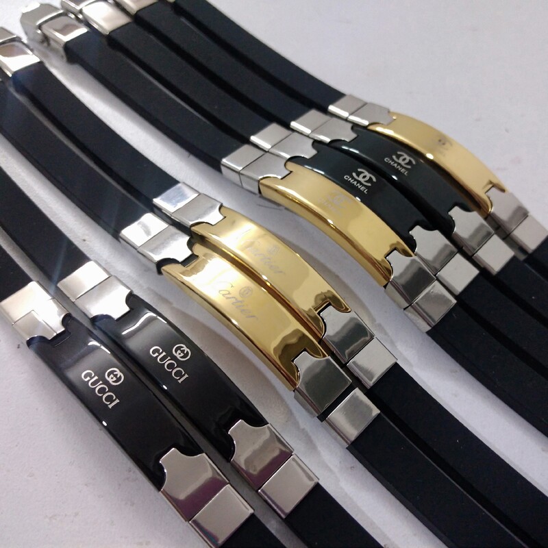 دستبند با پلاک استیل اصل و برندهای معروف