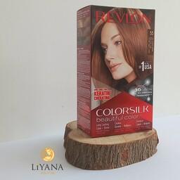کیت رنگ مو رولون شماره 55 رنگ قهوه ای مایل به قرمز روشن لیانا شاپ