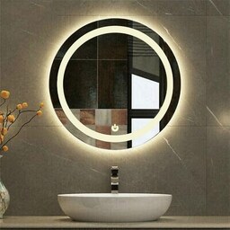 آینه سرویس بهداشتی و حمام تیما مدل قطر 60 سانت