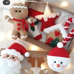 عروسک کریسمس  عروسک بابا نوئل  عروسک آدم برفی عروسک نان زنجبیلی عروسک نونت زنجبیلی عروسک گوزن  جاکلیدی کریمس (یک عروسک)