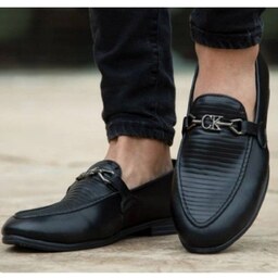 کفش کالج مردانه مشکی مدلRoben سایز 41 تا 44