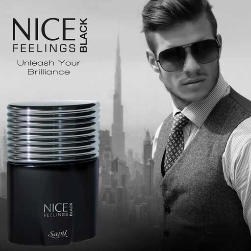 عطرادکلن سپیل نایس فیلینگز بلک مردانه اورجینال sapil nice feelings black for men