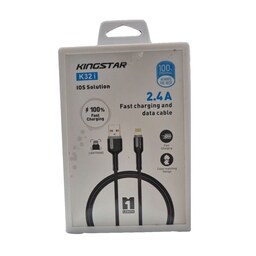  کابل شارژ تبدیل لایتنینگ به USB کینگ استار مدل K32i	