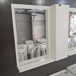 آینه و باکس PVC سهند ضدآب دوتکه با آینه ضداکسید (عرض 59 ارتفاع 60)