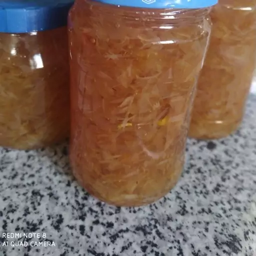 مربا بهار نارنج خانگی.باعطرو بوی بهارنارنج  500 گرم