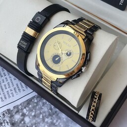 ست مردانه 
ساعت استیل مارک معروف WALAR 
دستبند و انگشتر استیل رنگ ثابت
با جعبه شیک ساعت