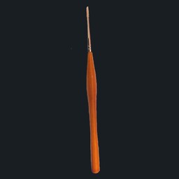قلم موی گرد دسته چوبی شماره صفر