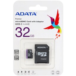 ADATA Premier microSDHC . adapter UHS-I U1 Class 10-80MB.s-32GB (گارانتی پنج ساله آونگ)کد3450