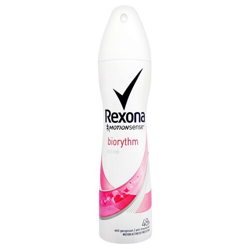 اسپری ضد تعریق  زنانه رکسونا مدل بیوریتم Rexona Biorythm Body Spray   حجم 200 می