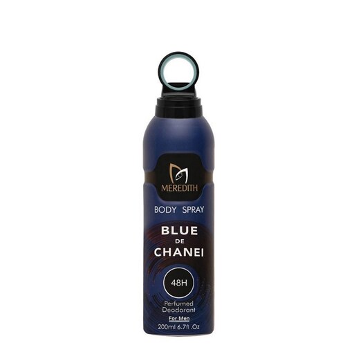 اسپری بدن مردیت مردانه مدل بلو شنل Meredith Body Spray Blue Chanel