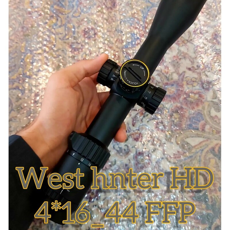 دوربین وست هانتر HD 4.16.44 FFP دارای لنز HD رتیکل حک و پایه دوربین فابریک