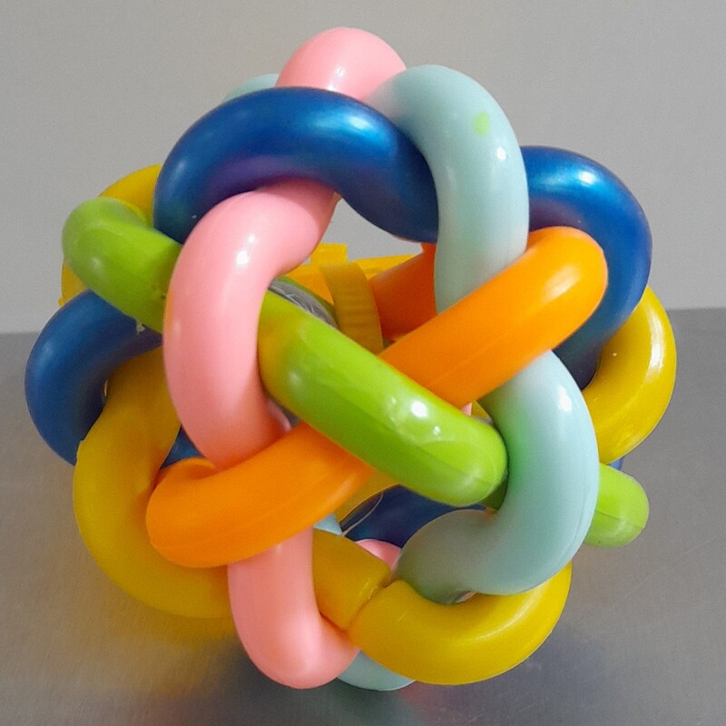 اسباب بازی توپ رنگی زنگوله دار 