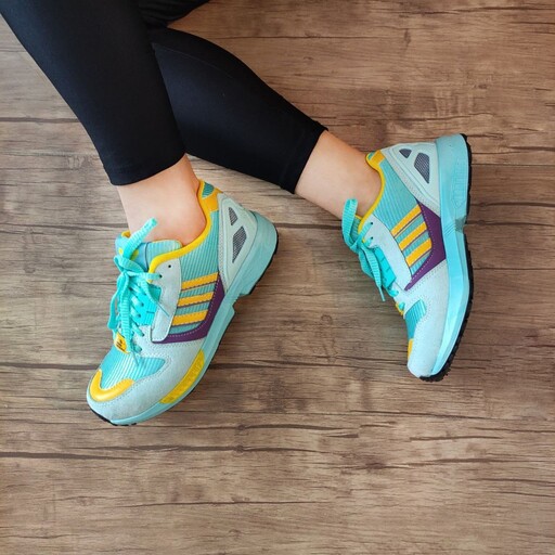 کتونی zx 8000 آدیداس adidas دخترانه پسرانه سایز 37 تا 40 زیره پیو رویه هورس و راشل خارجی رنگ مشکی و آبی روشن