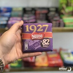 شکلات تلخ 1927 نستله 82 درصد وزن 60 گرم بسته 6 عددی