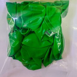 پک 30 عددی بادکنک تولد لاتکس سنگین رنگ سبز سایز 12  (تست شده قبل از ارسال)